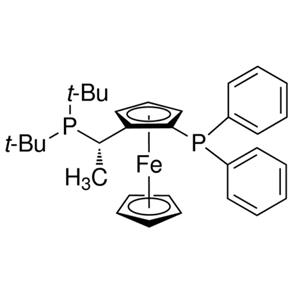 (S)-1-[(RP)-2-(二苯基膦基)二茂铁]乙基二叔丁基膦,(S)-1-[(RP)-2-(Diphenylphosphino)ferrocenyl]ethyldi-tert-butylphosphine