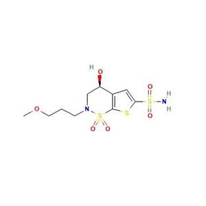 aladdin 阿拉丁 S587399 (S)-3,4-二氢-4-羟基-2-(3-甲氧丙基)-2H-噻吩并[3,2-e]-1,2-噻嗪-6-磺酰胺1,1-二氧化物 154127-42-1 97%