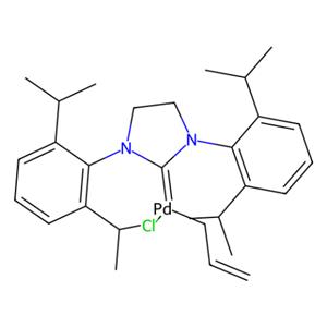 烯丙基氯[1,3-双(2,6-二异丙基苯基)-4,5-二氢咪唑-2-亚甲基]钯(II),Allyl[1,3-bis(2,6-diisopropylphenyl)-2-imidazolidinylidene]chloropalladium(II)