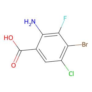 2-氨基-4-溴-5-氯-3-氟苯甲酸,2-Amino-4-bromo-5-chloro-3-fluorobenzoic acid