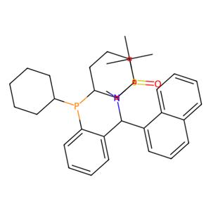 aladdin 阿拉丁 S282292 [S（R）]-N-[（S）-[2-（二环己基膦基）苯基]-1-萘甲基]-N，2-二甲基-2-丙烷亚磺酰胺 2241598-33-2 95%