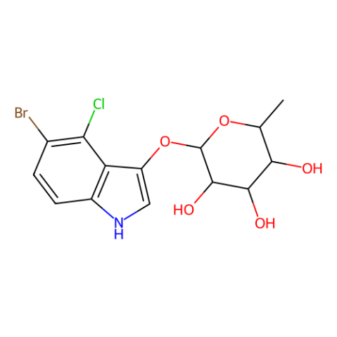 5-溴-4-氯-3-吲哚基-β-D-吡喃巖藻糖苷,5-Bromo-4-chloro-3-indolyl β-D-fucopyranoside