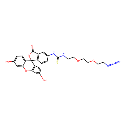 荧光素-PEG2-叠氮化物,Fluorescein-PEG2-azide