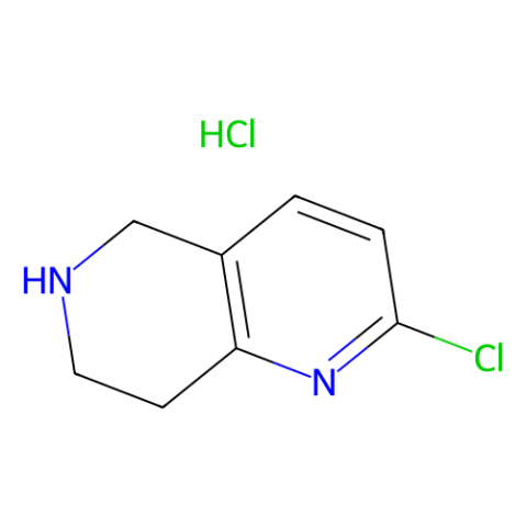 2-氯-5,6,7,8-四氢-1,6-萘啶盐酸盐,2-Chloro-5,6,7,8-tetrahydro-1,6-naphthyridine, HCl