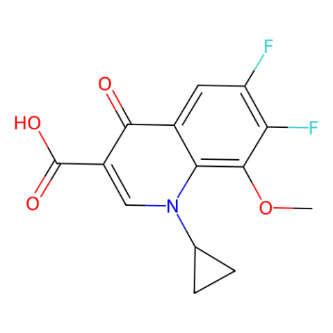 1-环丙基-6,7-二氟-8-甲氧基-4-氧代-3-喹啉羧酸,1-Cyclopropyl-6,7-difluoro-8-methoxy-4-oxo-3-quinolinecarboxylic acid