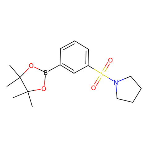 1-((3-(4,4,5,5-四甲基-1,3,2-二氧硼杂环戊烷-2-基)苯基)磺酰基)吡咯烷,1-((3-(4,4,5,5-Tetramethyl-1,3,2-dioxaborolan-2-yl)phenyl)sulfonyl)pyrrolidine