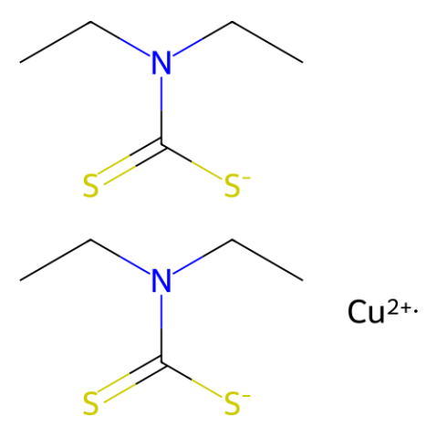 二乙基二硫代氨基甲酸铜(II),Copper(II) Diethyldithiocarbamate