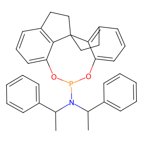 (11aS)-10,11,12,13-四氢-N,N-双[(1R)-1-苯乙基]-二茚并[7,1-de:1',7'-fg][1,3,2]二氧磷-5-胺,(11aS)-(-)-10,11,12,13-Tetrahydrodiindeno[7,1-de:1'',7''-fg][1,3,2]dioxaphosphocin-5-bis[(R)-1-phenylethyl]amine