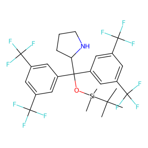 ( R )-α,α-双[3,5-双(三氟甲基)苯基] -2-吡咯烷甲醇叔丁基丁基二甲基甲硅烷基醚,(R)-α,α-Bis[3,5-bis(trifluoromethyl)phenyl]-2-pyrrolidinemethanol tert-butyldimethylsilyl ether