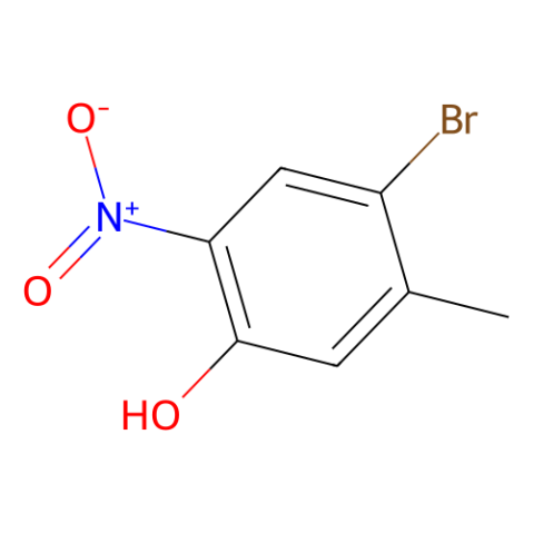 2-硝基-5-甲基-4-溴苯酚,2-Nitro-5-methyl-4-bromophenol