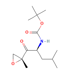 N-[(2S)-4-甲基-1-[(2R)-2-甲基环氧乙烷-2-基]-1-氧代-2-戊基]氨基甲酸叔丁酯,tert-Butyl ((S)-4-methyl-1-((R)-2-methyloxiran-2-yl)-1-oxopentan-2-yl)carbamate