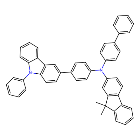N-([1,1'-联苯]-4-基)-9,9-二甲基-N-[4-(9-苯基-9H-咔唑-3-基)苯基]-9H-芴-2-胺,N-[[1,1'-Biphenyl]-4-yl]-9,9-dimethyl-N-[4-(9-phenyl-9H-carbazol-3-yl)phenyl]-9H-fluoren-2-amine