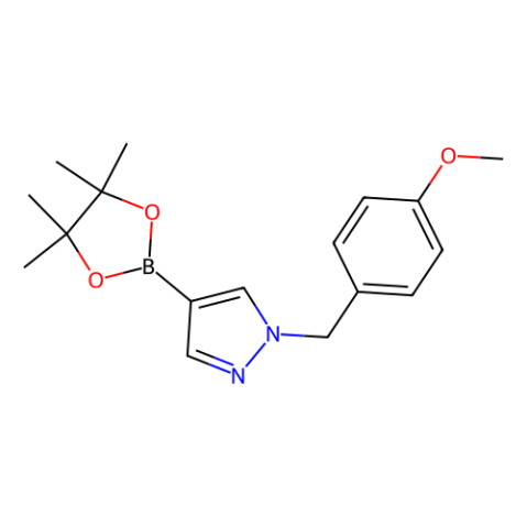 1-(4-甲氧基苄基)-4-(4,4,5,5-四甲基-1,3,2-二氧硼杂环戊烷-2-基)-1H-吡唑,1-(4-Methoxybenzyl)-4-(4,4,5,5-tetramethyl-1,3,2-dioxaborolan-2-yl)-1H-pyrazole