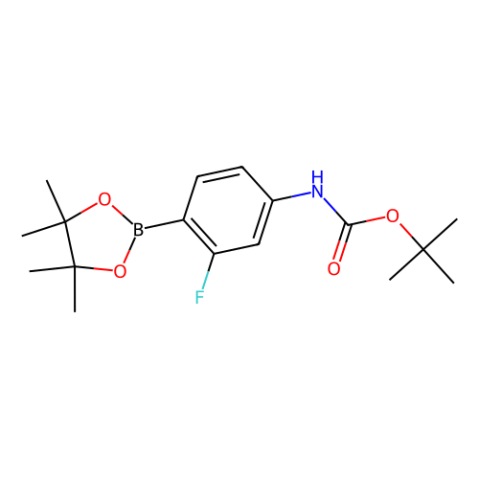 2-氟-4-Boc胺基苯硼酸频哪醇酯,tert-Butyl (3-fluoro-4-(4,4,5,5-tetramethyl-1,3,2-dioxaborolan-2-yl)phenyl)carbamate