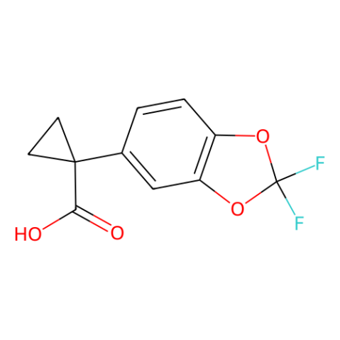 1-(2,2-二氟-2H-1,3-苯并二恶唑-5-基)环丙烷-1-羧酸,1-(2,2-difluoro-2H-1,3-benzodioxol-5-yl)cyclopropane-1-carboxylic acid