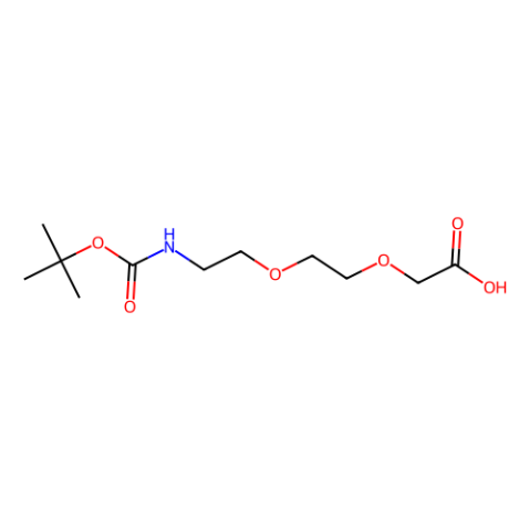 2-[2-(叔丁氧羰基氨基)乙氧基]乙氧基乙酸,2,2-Dimethyl-4-oxo-3,8,11-trioxa-5-azatridecan-13-oic acid