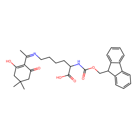 N6-[1-(4,4-二甲基-2,6-二氧代环己基亚基)乙基]-N2-[芴甲氧羰基]-D-赖氨酸,N6-[1-(4,4-Dimethyl-2,6-dioxocyclohexylidene)ethyl]-N2-[(9H-fluoren-9-ylmethoxy)carbonyl]-D-lysine