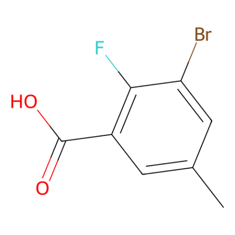 3-溴-2-氟-5-甲基苯甲酸,3-Bromo-2-fluoro-5-methylbenzoic acid