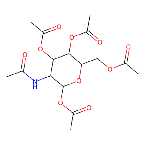 D-氨基半乳糖五乙酸酯,(3R,4R,5R,6R)-3-Acetamido-6-(acetoxymethyl)tetrahydro-2H-pyran-2,4,5-triyl triacetate