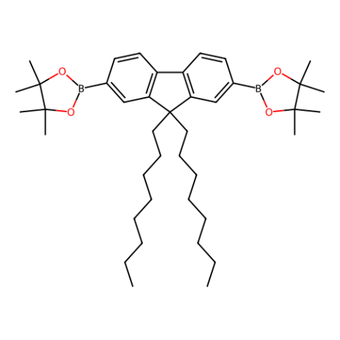 2,7-双(4,4,5,5-四甲基-1,3,2-二氧硼戊环-2-基)-9,9-二正辛基芴,2,7-Bis(4,4,5,5-tetramethyl-1,3,2-dioxaborolan-2-yl)-9,9-di-n-octylfluorene
