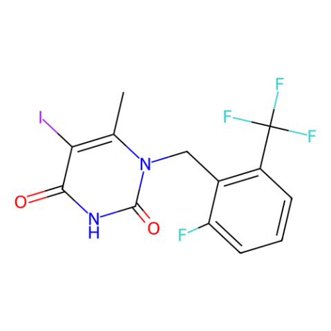 1-{[[2-氟-6-(三氟甲基)苯基]甲基} -5-碘-6-甲基-1,2,3,4-四氢嘧啶-2,4-二酮,1-{[2-fluoro-6-(trifluoromethyl)phenyl]methyl}-5-iodo-6-methyl-1,2,3,4-tetrahydropyrimidine-2,4-dione