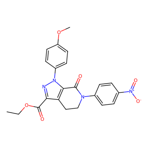 4,5,6,7-四氢-1-(4-甲氧基苯基)-6-(4-硝基苯基)-7-氧代-1H-吡唑并[3,4-c]吡啶-3-羧酸乙酯,Ethyl 1-(4-methoxyphenyl)-6-(4-nitrophenyl)-7-oxo-4,5,6,7-tetrahydro-1H-pyrazolo[3,4-c]pyridine-3-carboxylate
