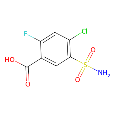 4-氯-2-氟-5-磺酰苯甲酸,4-Chloro-2-fluoro-5-sulfamylbenzoic acid