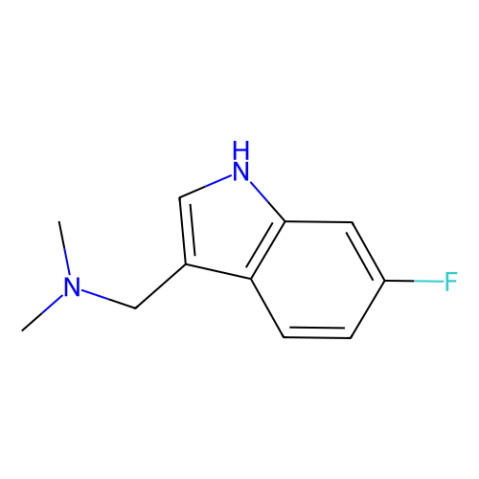 6-氟芦竹碱,[(6-fluoro-1H-indol-3-yl)methyl]dimethylamine