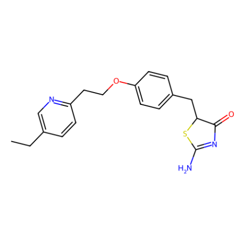 2-氨基-5-[4-[2-(5-乙基-2-吡啶基)乙氧基]苯甲基]噻唑-4(5H)-酮,2-Amino-5-[4-[2-(5-ethyl-2-pyridyl)ethoxy]benzyl]thiazol-4(5H)-one