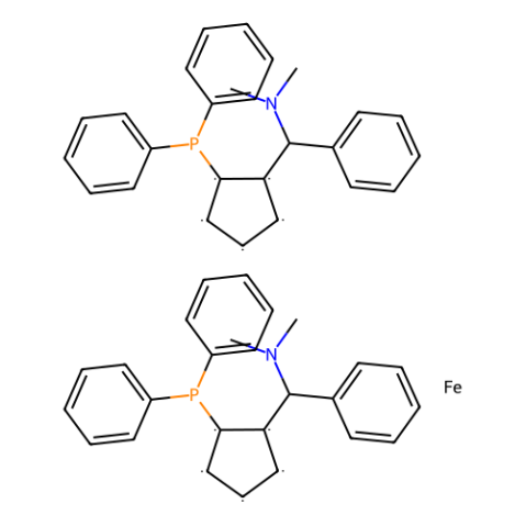 (2S,2'S)-1,1'-雙[(R)-(二甲基氨基)苯基甲基]-2,2'-雙(二苯基膦基)二茂鐵,(Sp,S'p)-(R)-Mandyphos