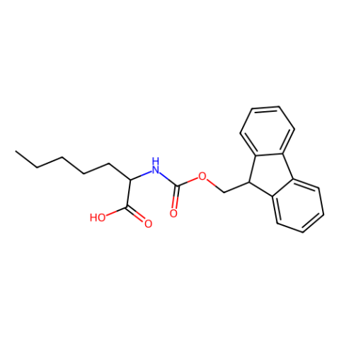 (S)-2-((((9H-芴-9-基)甲氧基)羰基)氨基)庚酸,(S)-2-(Fmoc-amino)heptanoic acid