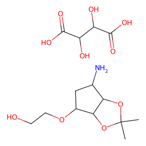2-((3aR,4S,6R,6aS)-6-氨基-2,2-甲基四氫-3aH-環(huán)戊基[d][1,3]并二氧-4-氧)乙醇L-酒石酸鹽,2-((3aR,4S,6R,6aS)-6-amino-2,2-dimethyltetrahydro-3aH-cyclopenta[d][1,3]dioxol-4-yloxy)ethanol L-tataric acid