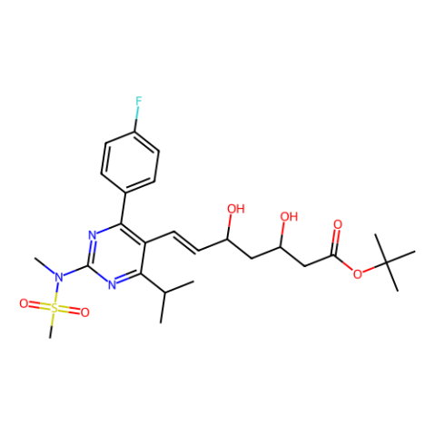 瑞舒伐他汀叔丁酯,(3R,5S,6E)-7-[4-(4-Fluorophenyl)-6-isopropyl-2-[(methanesulfonyl) methylamino]pyrimidin-5-yl]-3,5-dihydroxyhept-6-enoic acid tert-butyl ester