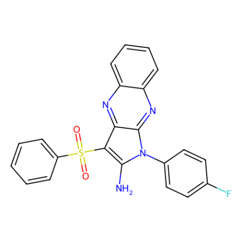 1-(4-氟苯基)-3-(苯磺酰基)-1H-吡咯并[2,3-b]喹喔啉-2-胺,1-(4-Fluorophenyl)-3-(phenylsulfonyl)-1H-pyrrolo[2,3-b]quinoxalin-2-amine