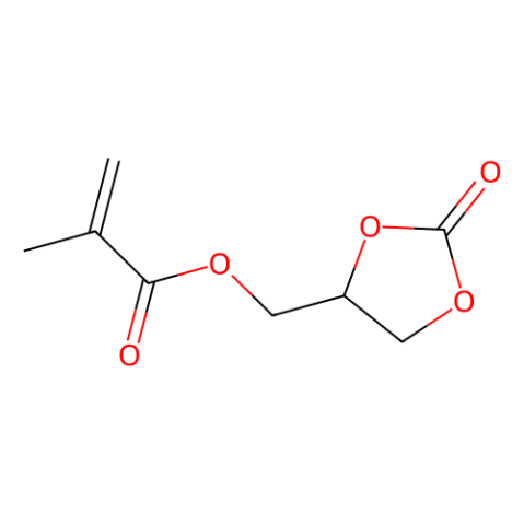 甲基丙烯酸(2-氧代-1,3-二氧戊环-4-基)甲酯 (含稳定剂MEHQ),(2-Oxo-1,3-dioxolan-4-yl)methyl Methacrylate (stabilized with MEHQ)