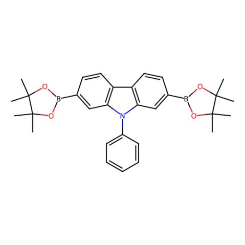 9-苯基-2,7-双(4,4,5,5-四甲基-1,3,2-二氧杂环戊硼烷-2-基)-9H-咔唑,9-Phenyl-2,7-bis(4,4,5,5-tetramethyl-1,3,2-dioxaborolan-2-yl)-9H-carbazole