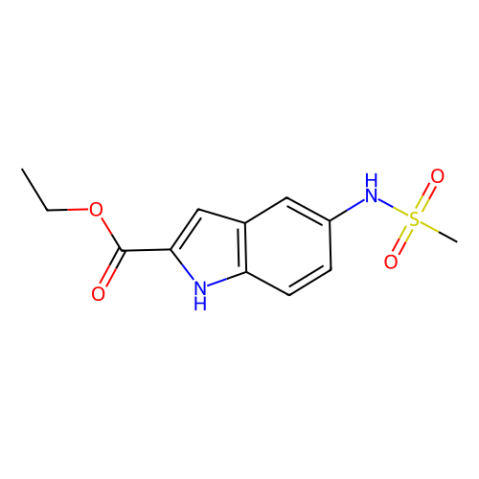 5-甲磺酰氨基吲哚-2-甲酸乙酯,Ethyl 5-(methylsulfonamido)-1H-indole-2-carboxylate