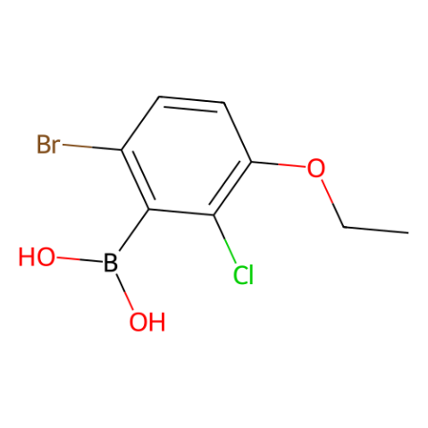 6-溴-2-氯-3-乙氧基苯基硼酸（含有数量不等的酸酐）,6-Bromo-2-chloro-3-ethoxyphenylboronic acid(contains varying amounts of Anhydride)