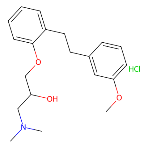 1-(二甲氨基)-3-[2-(3-甲氧基苯乙基)苯氧基]-2-丙醇鹽酸鹽,1-(Dimethylamino)-3-[2-(3-methoxyphenethyl)phenoxy]-2-propanol Hydrochloride