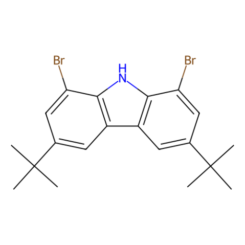 1,8-二溴-3,6-二叔丁基-9H-咔唑,1,8-Dibromo-3,6-di-tert-butyl-9H-carbazole