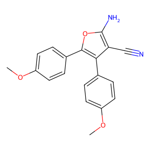 2-氨基-4,5-双-（4-甲氧基-苯基）-呋喃-3-腈,2-Amino-4,5-bis-(4-methoxy-phenyl)-furan-3-carbonitrile