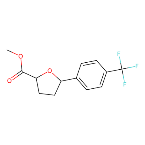 5-(4-(三氟甲基)苯基)四氫呋喃-2-羧酸甲酯,Methyl 5-[4-(trifluoromethyl)phenyl]oxolane-2-carboxylate