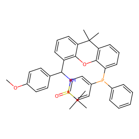 [S（R）]-N-[（R）-[5-（二苯基膦基）-9,9-二甲基-9H-噻吨-4-基]（4-甲氧基苯基）甲基]-2-甲基-2-丙烷亚磺酰胺,[S(R)]-N-[(R)-[5-(Diphenylphosphino)-9,9-dimethyl-9H-xanthen-4-yl](4-methoxyphenyl)methyl]-2-methyl-2-propanesulfinamide