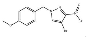 4-溴-1-(4-甲氧基苄基)-3-硝基-1H-吡唑,4-Bromo-1-(4-methoxybenzyl)-3-nitro-1H-pyrazole