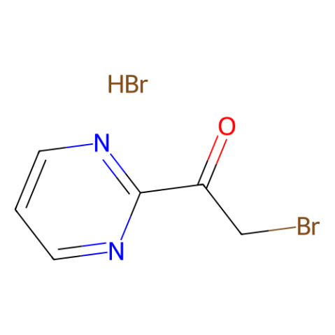 2-溴-1-(嘧啶-2-基)乙-1-酮氢溴酸盐,2-bromo-1-(pyrimidin-2-yl)ethan-1-one hydrobromide