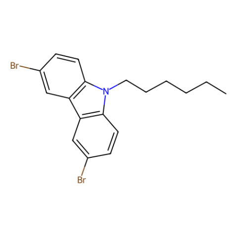 3,6-二溴9-己基-9H-咔唑,3,6-Dibromo-9-hexyl-9H-carbazole