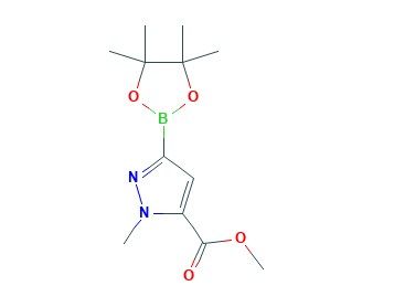 1-甲基-3-(4,4,5,5-四甲基-1,3-二氧硼烷-2-基)-1H-吡唑-5-羧酸甲酯,Methyl 1-methyl-3-(4,4,5,5-tetramethyl-1,3,2-dioxaborolan-2-yl)-1H-pyrazole-5-carboxylate