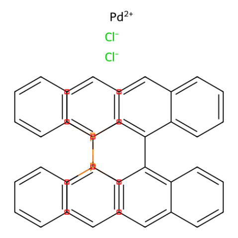 二氯[2,2'-雙(二苯基膦)-1,1'-聯(lián)萘]鈀(II),Dichloro[2,2′-bis(diphenylphosphino)-1,1′-binaphthyl]palladium(II)