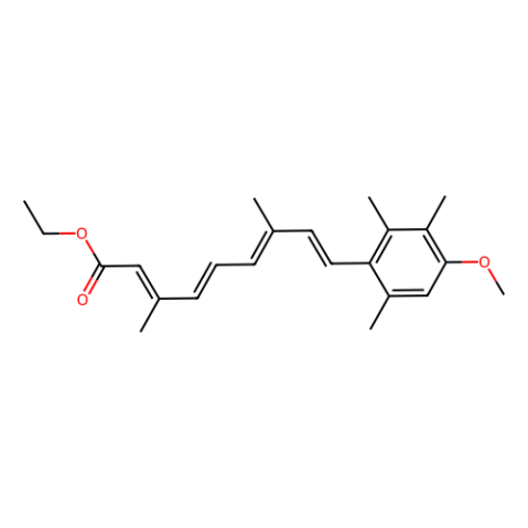 依曲替酯,Ethyl all-trans-9-(4-Methoxy-2,3,6-trimethylphenyl)-3,7-dimethyl-2,4,6,8-nonatetraenoate