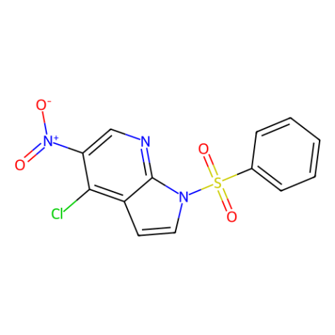 1-(苯磺酰基)-4-氯-5-硝基-1H-吡咯并[2,3-b]吡啶,1-(benzenesulfonyl)-4-chloro-5-nitro-1H-pyrrolo[2,3-b]pyridine